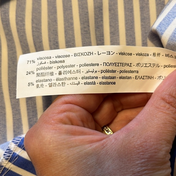 Zara whit and blue skirt - Picture 4 of 5